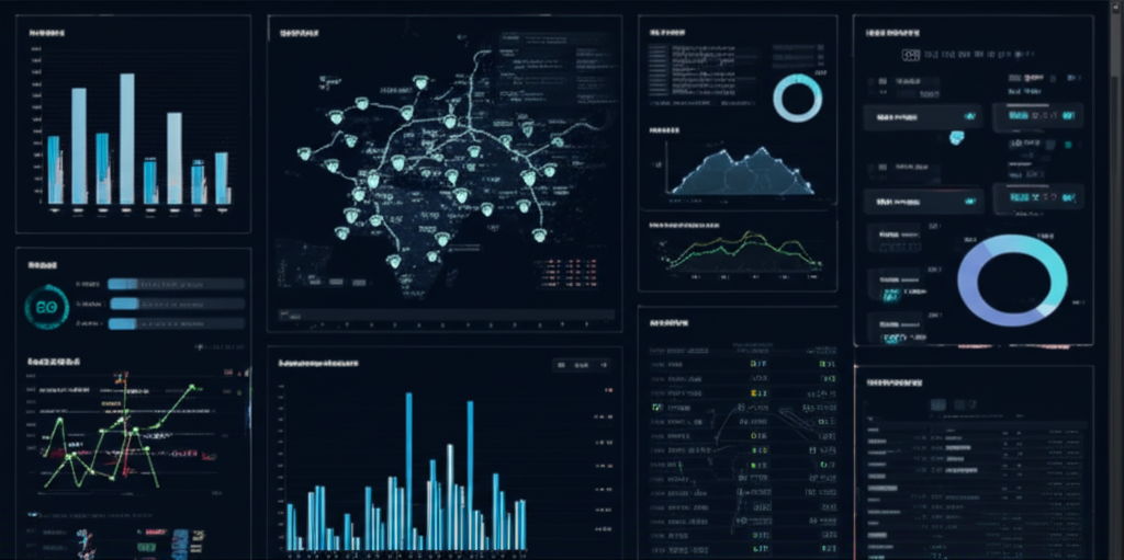 Modern ERP logistics dashboard showing real-time tracking and analytics